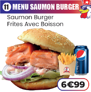 MENU SAUMON BURGER