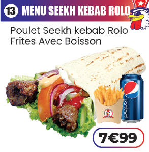 MENU SEEKH KEBAB ROLO