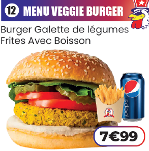 MENU VEGGIE BURGER